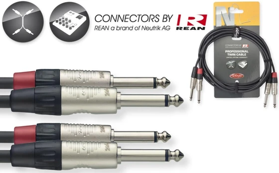 Audio kabelis Stagg NTC6PR, 6m