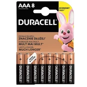 Elementai Duracell Basic MN2400 BL8 AAA Alkaline kaina