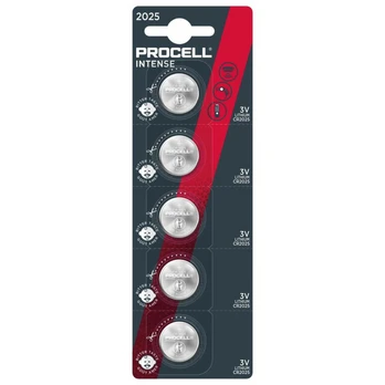 Duracell Batterie Procell - CR2025 Intense Lithium 5er Blis
