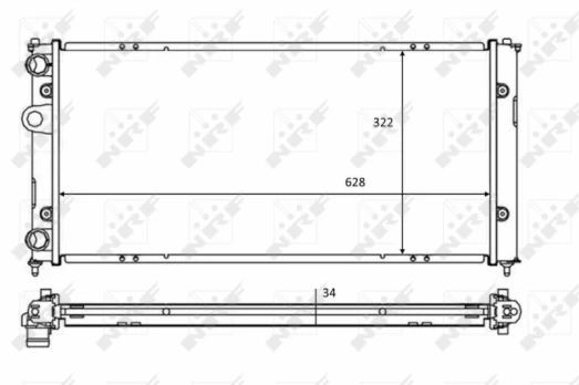 Radiatorius, variklio aušinimas NRF 58386