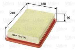 Oro filtras VALEO 585196 kaina