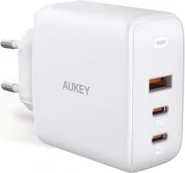 Aukey PA-B6S Baltas Omnia Mix GaN įkroviklis 3xUSB (2xUSB C + 1xUSB A) 90W