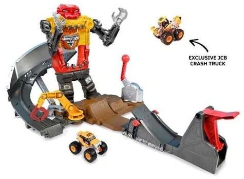 Monster Jam 1:64 Smash & Bash Smashbot Playset