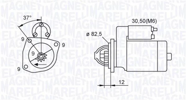 Starteris MAGNETI MARELLI 063721264010