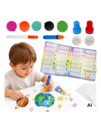 WOOPIE Magic Creative Set for Drawing Stamps Kids 3+
