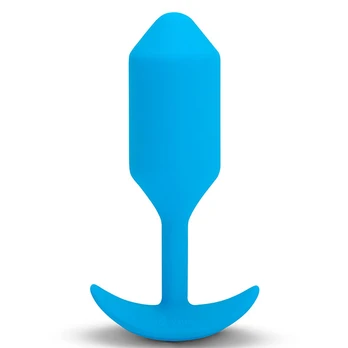 B-Vibe - Vibrating Snug Plug 3 (L) Blue Analinis kaištis
