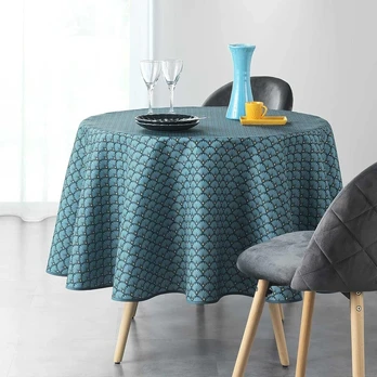 Douceur D'intérieur Artchic apvalus staltiesė, mėlyna (0), 180 cm