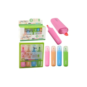 Lean Set of 4 Colored Double-Tip Highlighters