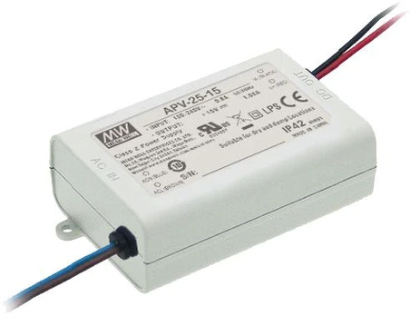 Impulsinis maitinimo šaltinis LED 24V 1.05A, MEAN WELL