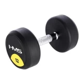 HG PRO 12 KG RUBBER DUMBBELL HMS kaina