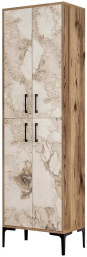 Berlin A - Walnut, White Marble kaina