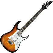 Elektrinė gitara Ibanez Sunburst GRG140SB, ruda/balta kaina