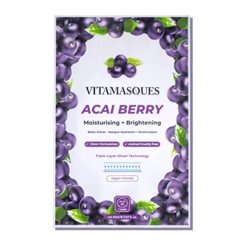 VITAMASQUES Acai uogų veido kaukė