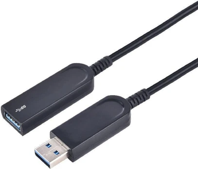 Kabelis USB MicroConnect USB-A - USB-A 15 m Juodas (USB3.0AAF15AOP)