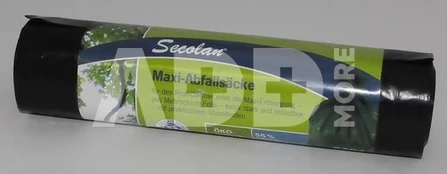 1x5 Secolan Maxi Garbage Bags 240 l green/black