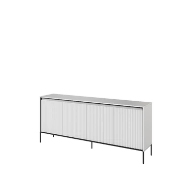 Komoda TREND TR4BIC-V2, balta/juoda