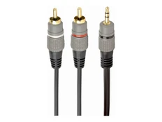 GEMBIRD 3.5mm stereo plug to 2xRCA plug | CCA-352-1.5M kaina