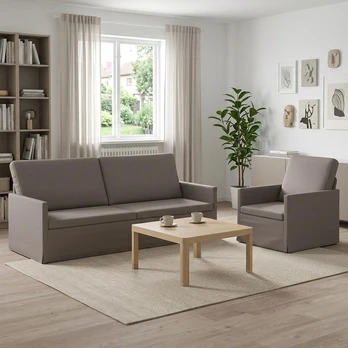Sofa Sofos komplektas 2 vnt. Taupe Audinys