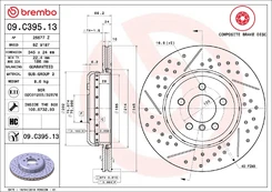 Stabdžių diskas BREMBO 09.C395.13 kaina