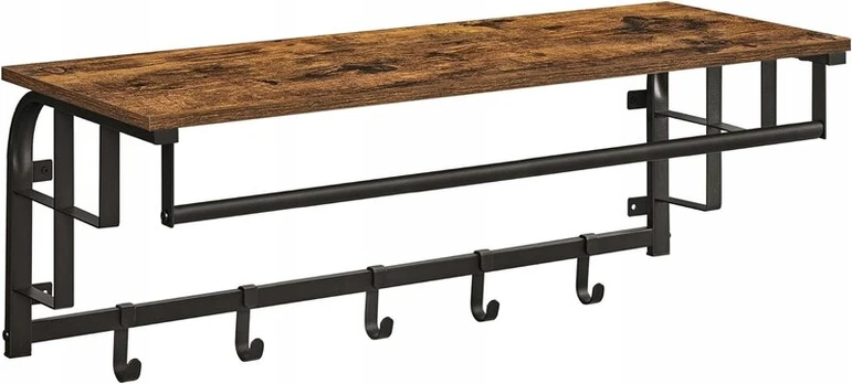 Drabužių kabykla Vasagle, 80x30x27 cm, juoda/ruda