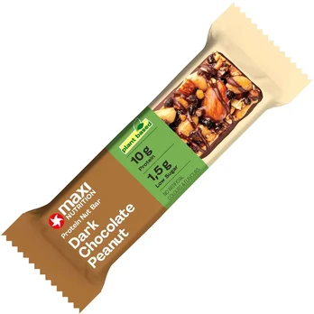 Juodojo šokolado riešutų baltyminis batonėlis MAXINUTRITION, 46 g
