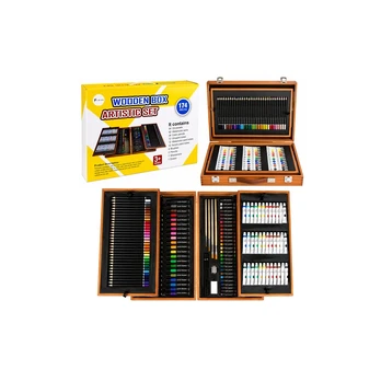 Lean Large Art Set in a Case for Painting and Drawing 174 pcs.