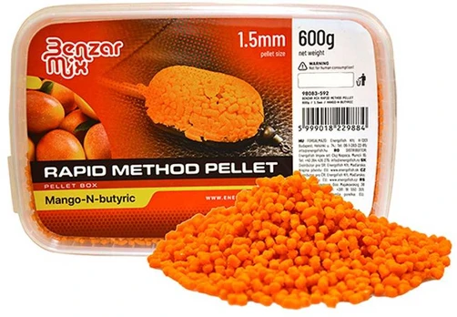 Peletės Benzar Mix Rapid Method Pellet 1,5mm 600g - Mango & N-Butyric