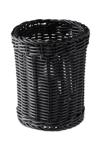 aps Bestikholder Ø12x15 cm Kraftig plastflet PP Sort,1 stk