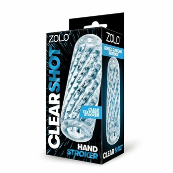 ZOLO Clear Shot Stroker Transparent Intimate Device, Compact Size