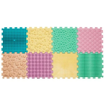 Masažinis kilimėlis „Puzzle Mix Pastel“ 8 elementai