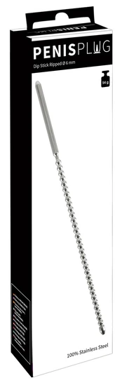 Penisplug Dip Stick Ripped 6mm šlaplės stimuliatorius