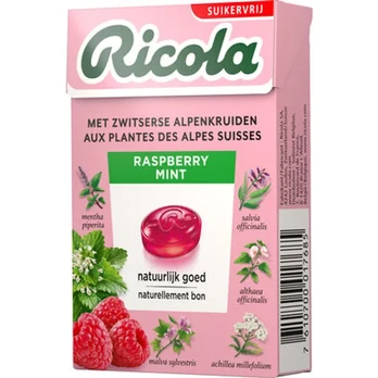Pastilės RICOLA RASPBERRY, 50 g