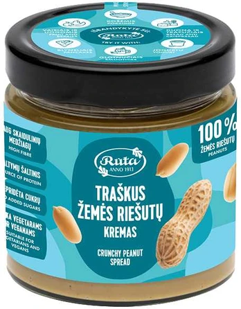 Rūta Traškus žemės riešutų kremas, 320 g