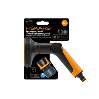 Fiskars Multi purškimo pistoletas TC+CF žarnos jungtis 13mm, STOP