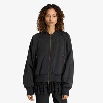 adidas Layered Bomber Jacket Black - Dydis S (KV1187 Striukės)
