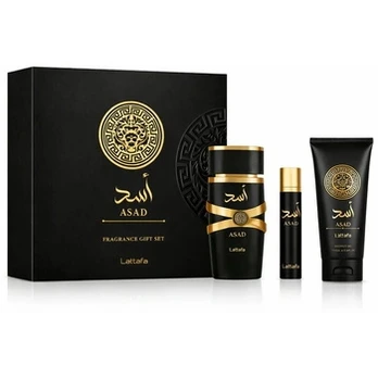 Lattafa Asad EDP 100 ml + EDP MINI 12 ml + SG 100 ml (man)