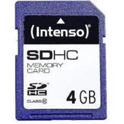 MEMORY SDHC 4GB C10/3411450 INTENSO kaina