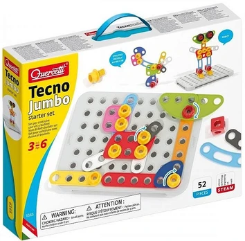 Konstruktorius Quercetti Tecno Jumbo Starter Set, plastikas