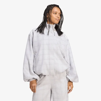 adidas Blousy Check Track Top Dash Grey - Dydis XL (LG3954 Striukės)
