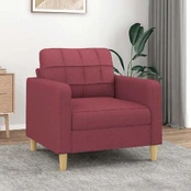 Krėslas, raudonojo vyno spalvos, 60cm, audinys kaina