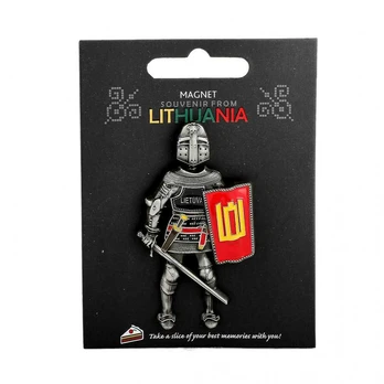 Magnetukas "Riteris. Lietuva" su judančia detale