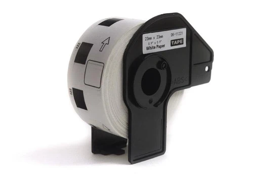 Labels JetWorld Replacement Brother DK Black on White 23mm*23mm*1000 pcs DK11221, DK-11221, DK11.221
