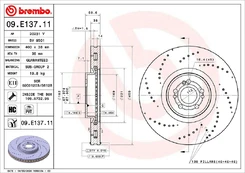 Stabdžių diskas BREMBO 09.E137.11 kaina