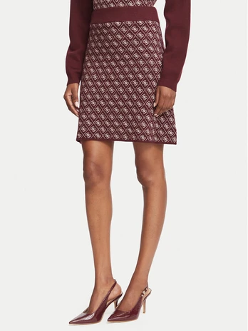 Guess Mini sijonas W5BD81 Z3JD2 Vyšninė Slim Fit