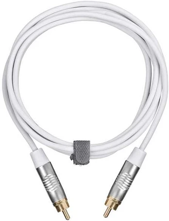 Fuj:tech RCA uros – RCA uros audiokaapeli, 3 m, valkoinen
