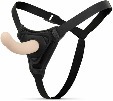 Sinner Gear Strap-On Silicone Model with Adjustable Harness, Curved Design