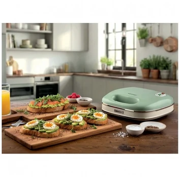 Sumuštinių keptuvas Keptuvas Ariete Vintage Sandwich Maker žalias (1963GR)