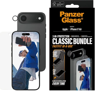 PanzerGlass - 2-in-1 Classic Bundle - iPhone Air - w. FASTFIT IN-A-BOX
