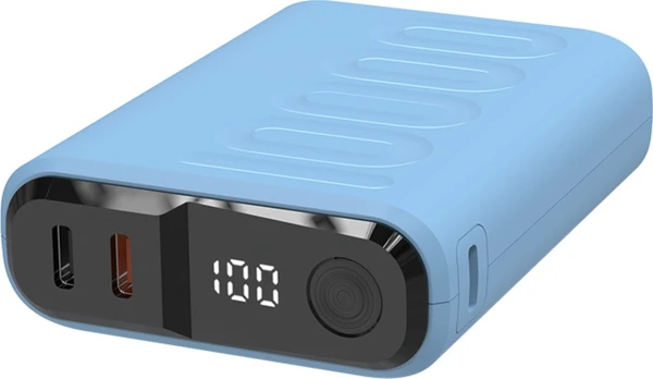 Powerbank realPower PB-10000C PD+ mit 3x Type-C,Violetinė