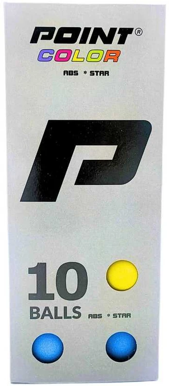 Piłeczki stalo teniso Point color 10vnt